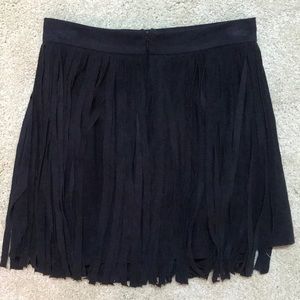 BB Dakota Skirts - BB Dakota Suede Fringe Skirt BB Dakota Skirts - BB Dakota Suede Fringe Skirt